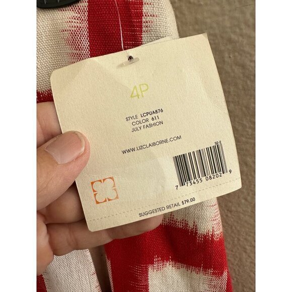 Liz Claiborne Women's Red Short Skirt-NWT, red skirt, new skirt, womens skirt - Picture 4 of 9